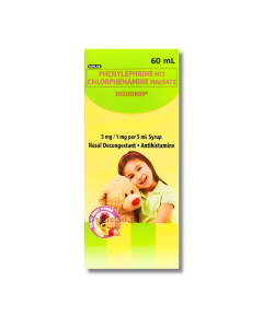 Image of DISUDRIN PHENYLEPHRINE HYDROCHLORIDE / CHLORPHENAMINE MALEATE 5MG / 1MG PER 5ML SYRUP 60ML FRUITY
