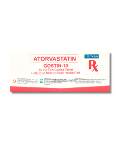 Image of GOSTIN-10 ATORVASTATIN 10MG - 1 TABLET