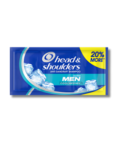 Image of HEAD & SHOULDERS ANTI-DANDRUFF SHAMPOO ULTRA MEN COOL MENTHOL 12ML 1'S