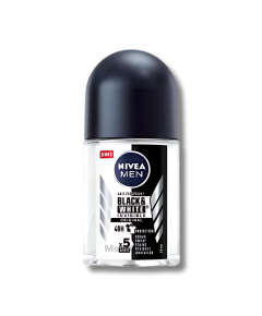 Image of NIVEA MEN INVISIBLE FOR BLACK AND WHITE ROLL-ON DEODORANT 25ML