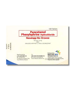 Image of NASATAPP NO-DROWSE PARACETAMOL / PHENYLEPHRINE HYDROCHLORIDE 500MG / 25MG - 1 TABLET