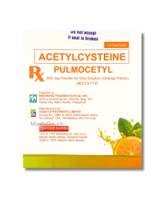 Image of PULMOCETYL ACETYLCYSTEINE 600MG - 1 SACHET ORANGE