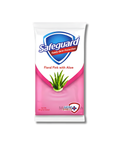 Image of SAFEGUARD FLORAL PINK BAR SOAP 60G