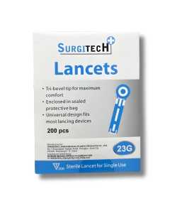 Image of SURGITECH STERILE LANCETS FOR SINGLE USE 23G 200'S