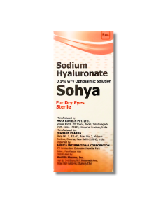 Image of SOHYA SODIUM HYALURONATE 0.1% EYE DROPS 5ML