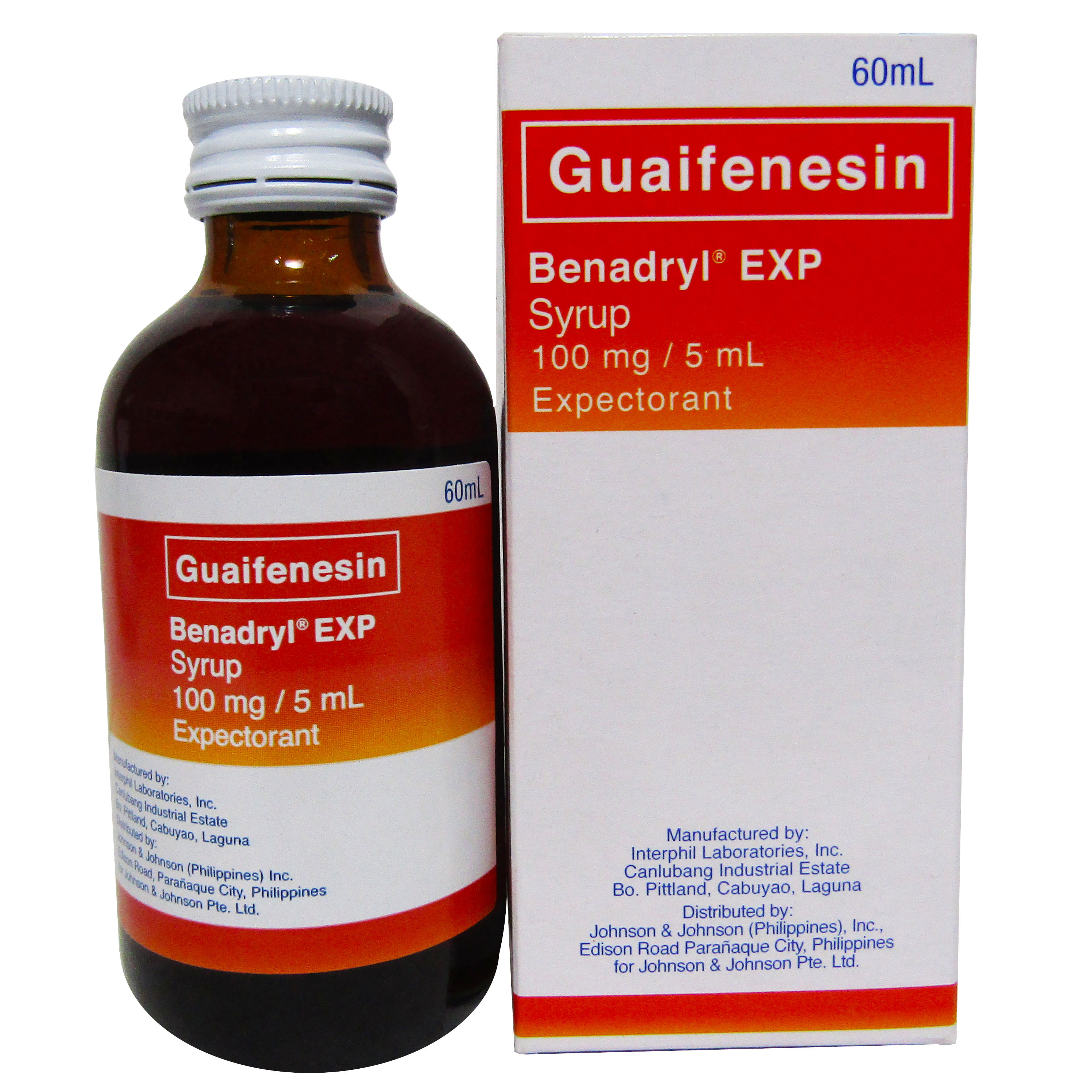 BENADRYL EXP Guaifenesin 100mg / 5mL Syrup 60mL price in the