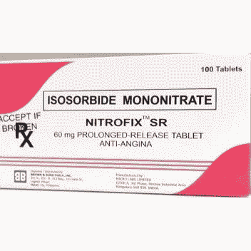 NITROFIX SR Isosorbide Mononitrate 60mg Prolonged Release Tablet 100's ...