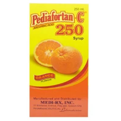Buy Pediafortan-c ascorbic acid 250mg / 5ml syrup 250ml orange online ...