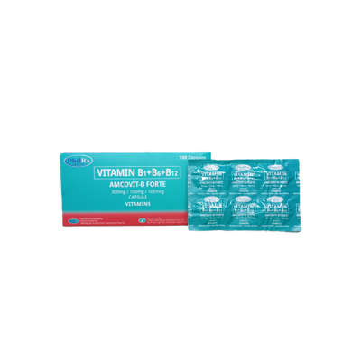 AMCOVIT-B FORTE Vitamin B Complex (B1 + B6 + B12) - 1 Capsule price in ...