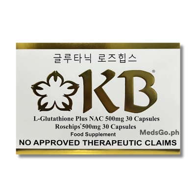 KB L-Glutathione / N-Acetyl-L-Cysteine 500mg Capsule 30's price in the  Philippines