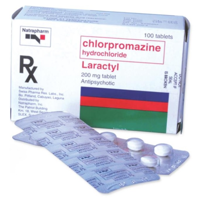 Image of LARACTYL CHLORPROMAZINE HYDROCHLORIDE 200MG TABLET 100'S