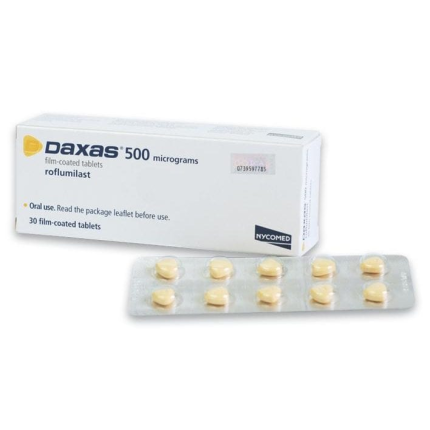 Image of DAXAS ROFLUMILAST 500MCG FILM-COATED TABLET 1'S