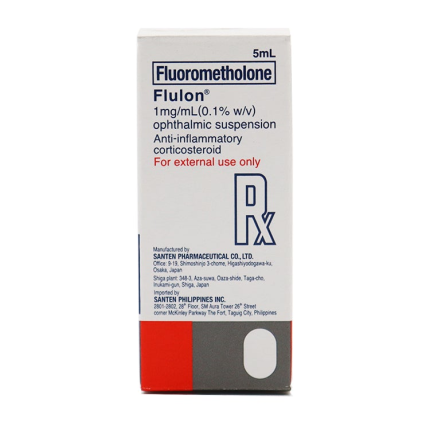 FLULON Fluorometholone 0.1% Ophthalmic Suspension 5mL price in the ...