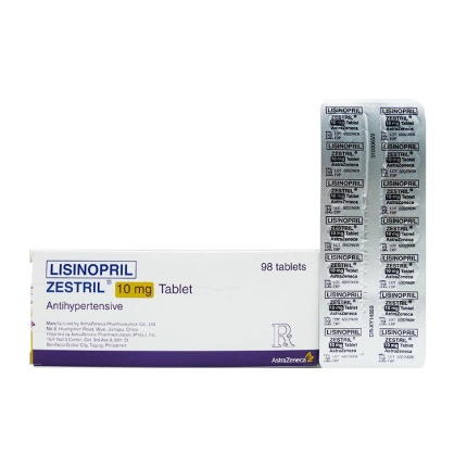 Image of ZESTRIL LISINOPRIL 10MG TABLET 98'S
