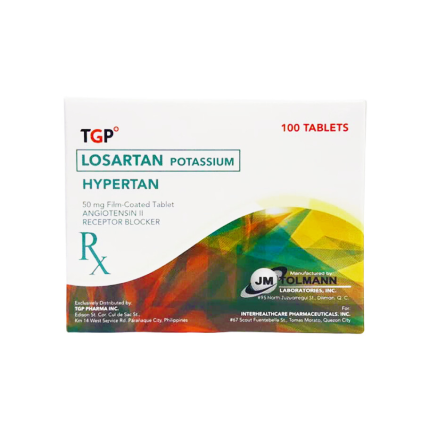 Image of HYPERTAN LOSARTAN POTASSIUM 50MG FILM-COATED TABLET 100'S