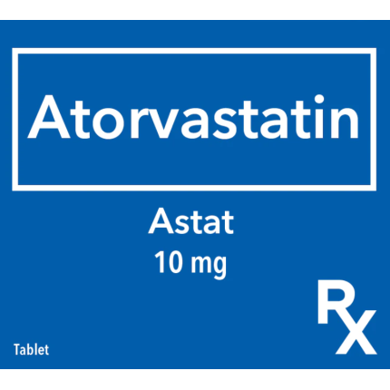 ASTAT Atorvastatin 10mg Film-Coated Tablet 100's price in the ...