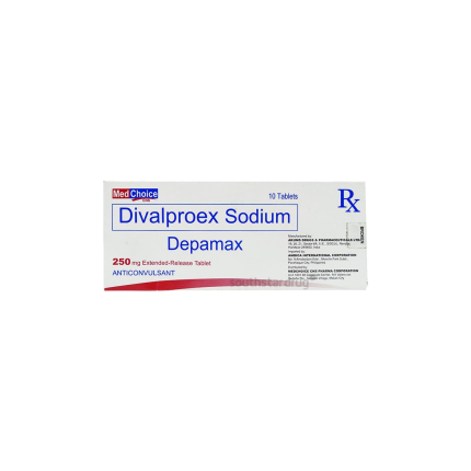 Image of DEPAMAX VALPROIC ACID 250MG EXTENDED-RELEASE TABLET 10'S