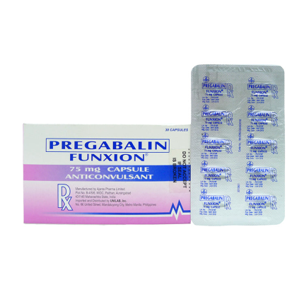 FUNXION Pregabalin 75mg Capsule 30's price in the Philippines | MedsGo ...