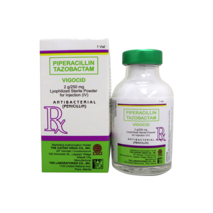 Image of VIGOCID PIPERACILLIN / TAZOBACTAM 2G / 250MG LYOPHILIZED POWDER FOR IV INJECTION 20ML 1'S