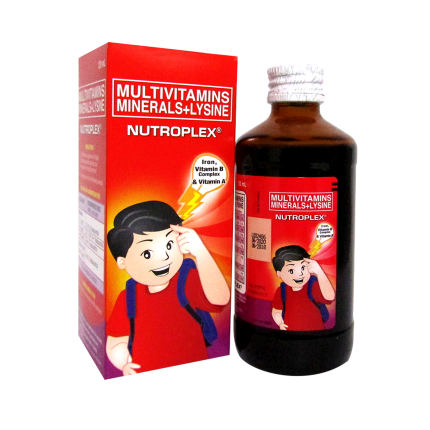 Image of NUTROPLEX MULTIVITAMINS / MINERALS / LYSINE SYRUP 120ML
