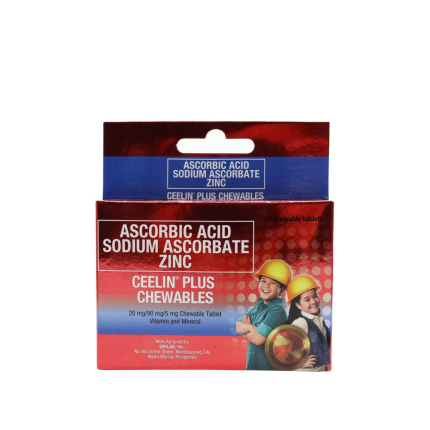Image of CEELIN PLUS ZINC - 1 PACK X 10 CHEWABLE TABS
