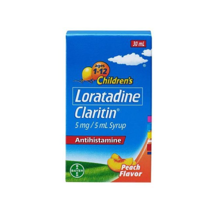 Image of CLARITIN LORATADINE 5MG / 5ML SYRUP 30ML PEACH