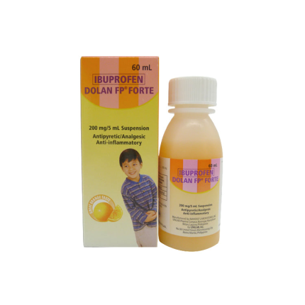 Image of DOLAN FP FORTE IBUPROFEN 200MG / 5ML SUSPENSION 60ML ORANGE