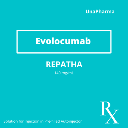 Image of REPATHA EVOLOCUMAB 140MG / ML SOLUTION FOR INJECTION IN PRE-FILLED AUTOINJECTOR 1'S