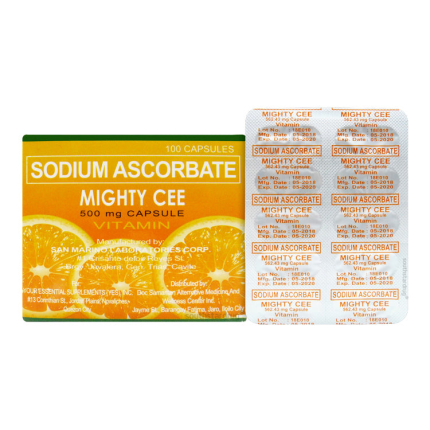 MIGHTY CEE Sodium Ascorbate 500mg Capsule 100's price in the ...