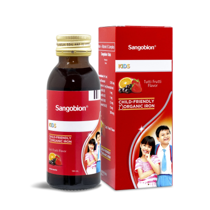 Image of SANGOBION KIDS IRON / VITAMIN B COMPLEX SYRUP 100ML TUTTI FRUTTI