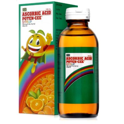Image of POTEN-CEE ASCORBIC ACID 100MG / 5ML SYRUP 120ML ORANGE