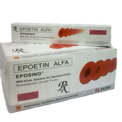Image of EPOSINO EPOETIN ALFA 2,000IU / ML SOLUTION FOR IV/SC INJECTION 1ML 1'S