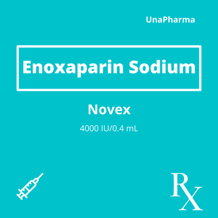 NOVEX Enoxaparin Sodium 4000IU / 0.4mL Solution for IV/SC Injection 0 ...