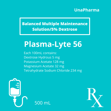 Image of PLASMA-LYTE 56 BALANCED MULTIPLE MAINTENANCE SOLUTION / 5.0% DEXTROSE SOLUTION FOR IV INFUSION 500ML
