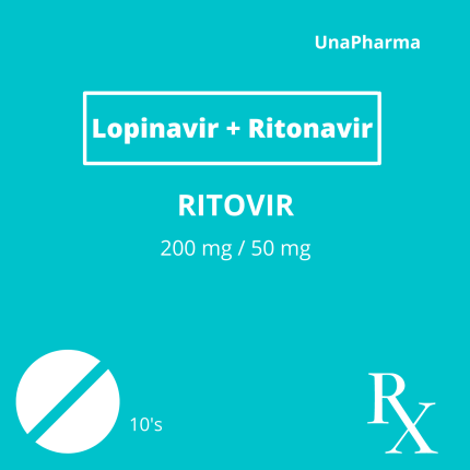 Image of RITOVIR LOPINAVIR / RITONAVIR 200MG / 50MG FILM-COATED TABLET 100'S