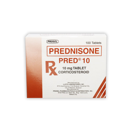 Image of PRED 10 PREDNISONE 10MG TABLET 100'S