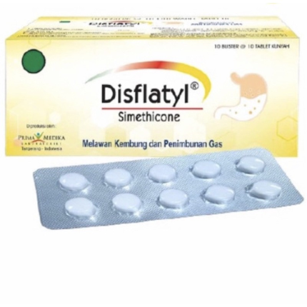 Image of DISFLATYL SIMETICONE 40MG TABLET 100'S