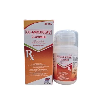 Image of CLOVIMED CO-AMOXICLAV 312.5MG / 5ML POWDER FOR SUSPENSION 60ML