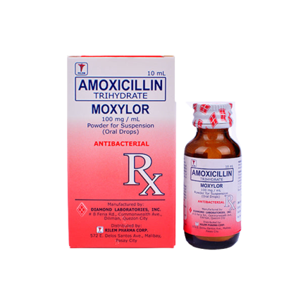 Image of MOXYLOR AMOXICILLIN 100MG / ML - 10ML ORAL DROPS