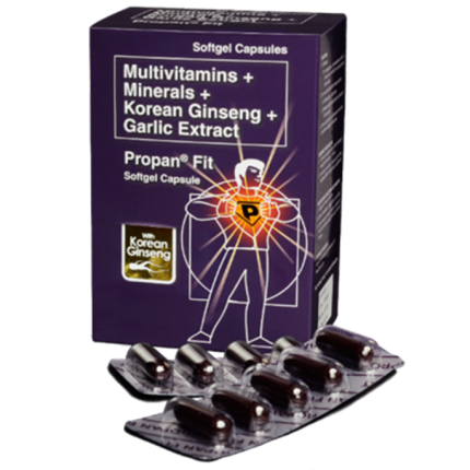 Image of PROPAN FIT MULTIVITAMINS / MINERALS / KOREAN GINSENG / GARLIC EXTRACT SOFTGEL CAPSULE 30'S