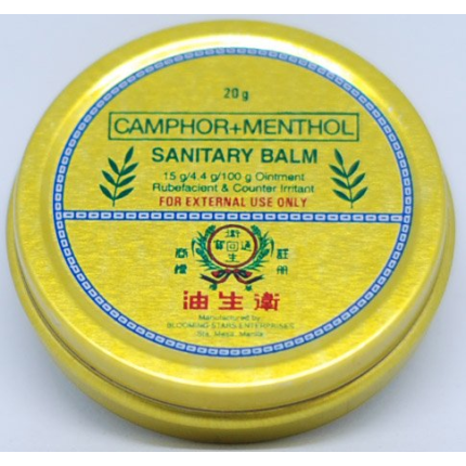 Image of SANITARY BALM CAMPHOR / MENTHOL 15G / 4.4G PER 100G OINTMENT 20G