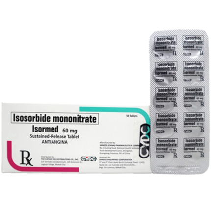 ISORMED Isosorbide Mononitrate 60mg Sustained Release Tablet 50's price ...