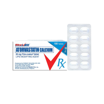Image of RITEMED ATORVASTATIN CALCIUM 20MG FILM-COATED TABLET 1'S