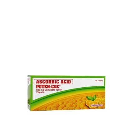 Image of POTEN-CEE ASCORBIC ACID 500MG - 1 CHEWABLE TABLET ORANGE