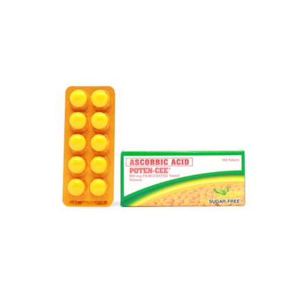 Image of POTEN-CEE ASCORBIC ACID 500MG - 1 TABLET ORANGE AND SUGAR-FREE