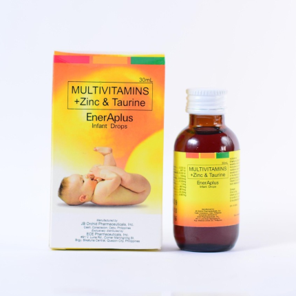 Image of ENER A PLUS MULTIVITAMINS / ZINC / TAURINE SYRUP (ORAL DROPS) 30ML