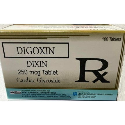 Image of DIXIN DIGOXIN 250MCG TABLET 100'S