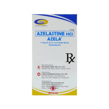 Image of AZELA AZELASTINE HYDROCHLORIDE 1MG / ML NASAL SPRAY 14ML
