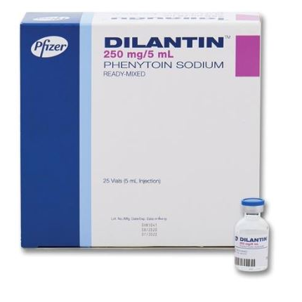 DILANTIN Phenytoin Sodium 50mg / mL (250mg / 5mL) Solution for IM/IV ...