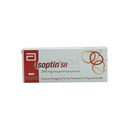 Image of ISOPTIN SR VERAPAMIL HYDROCHLORIDE 240MG SUSTAINED RELEASE TABLET 1'S